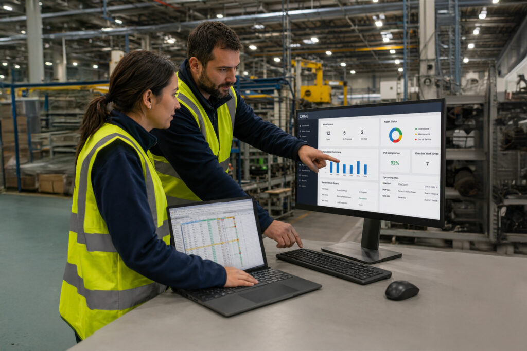 benifici excel vs cmms